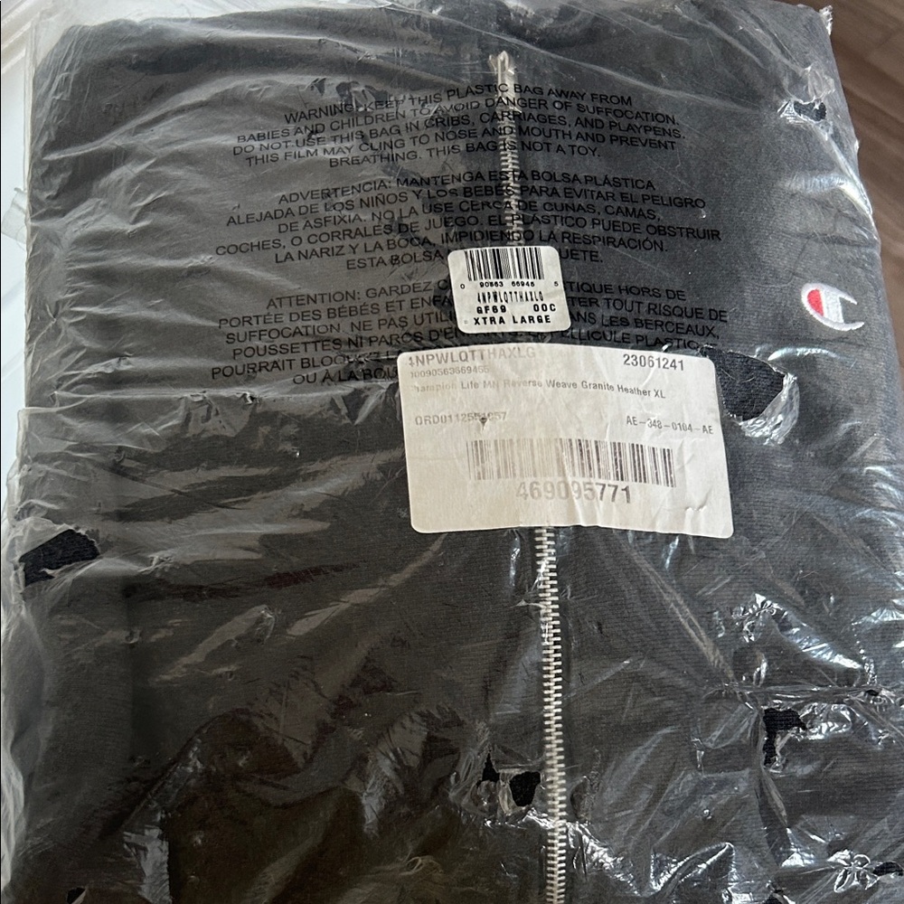 Champion Dark Gray Full-Zip Hoodie
